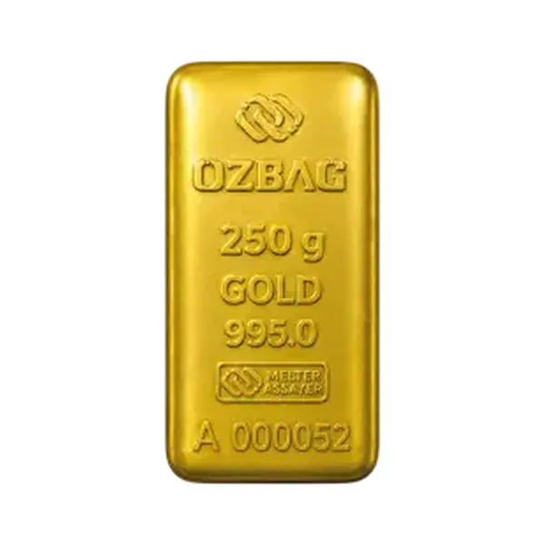 Özbağ 250 gram dökme külçe altın