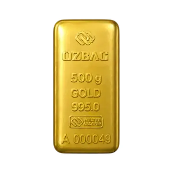Özbağ 500 gram dökme külçe altın